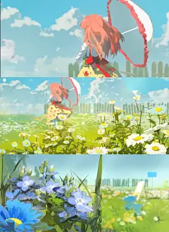 #闪耀暖暖[超话]# 直播里面的四季pv壁纸，... 来自闪耀暖暖铁蔷薇攻略组 - 微博