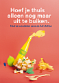 Dutch Railways : The Dutch Railways company wants to promote the consumption of their restaurants and cafes of their stations. In order to do it, they create flyers that encourage passengers to have breakfast on their way to work or to have dinner on thei