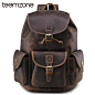 Aliexpress.com : Buy teemzone Hot Men Crazy Horse Leather Travel Backpacks for Laptop 11 12 Inch Notebook Computer Bags Men Backpack School Bag T8862 from Reliable men backpack suppliers on ZLON Store