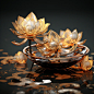 金色的莲花海报