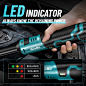 Amazon.com: Seesii 3/8" Long Neck Ratchet Wrench, 40Ft-lbs 6" Extended Cordless Ratchet Wrench Kit w/ 2x2.0Ah Batteries & Fast Charge, 220RPM Variable Speed Ratcheting Wrench w/ 7 Sockets, RT400B : Tools & Home Improvement