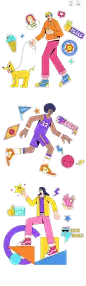 【UI】app插画人物 / 形象 / Illustrations