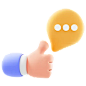 Thumbs Up  3D Icon