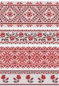 民族风马赛克编织花卉几何图形圣诞节花纹AI矢量设计元素  (8)