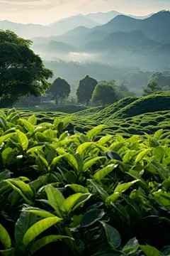 春季春茶植物茶叶茶园图片摄影图