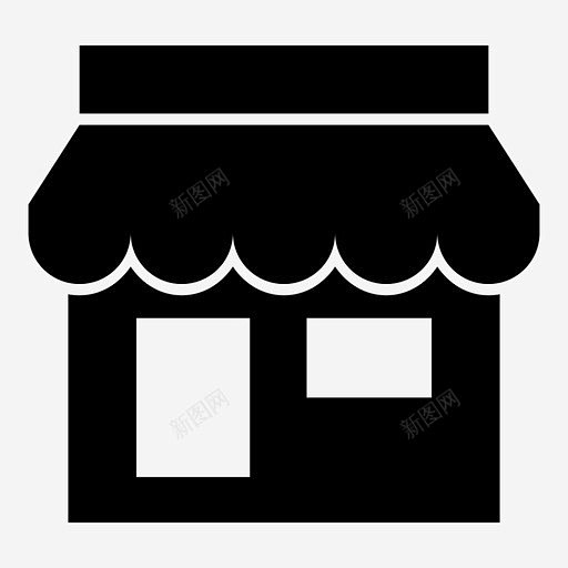 商店市场商店图标 平面电商 创意素材-花瓣网