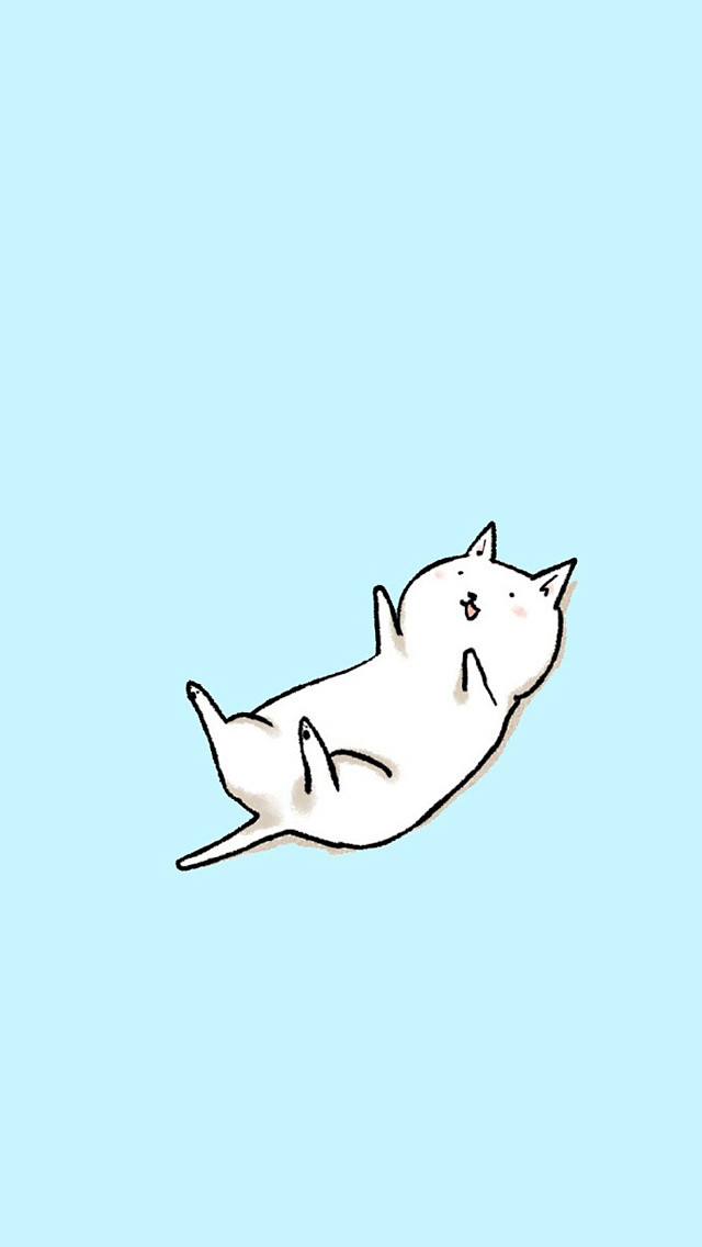 可爱猫咪卡通图片手机壁纸 第二辑