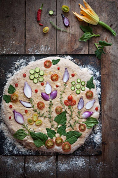 yiyi920采集到食-佛卡夏面包 Focaccia bread