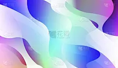 Template Background With Wave Geometric Shape. For