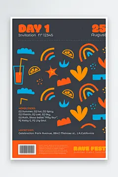 音乐社团音乐派对海报-众图网
