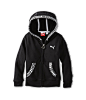 Puma Kids Printed Trim L/S Hoodie (Little Kids) Black - 6pm.com