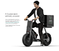 AIRA - A Sustainable Delivery Scooter : Aira is a sustainable electric scooter for food delivery mainly. By using the paths of thousands of delivery everyday just in China, Aira contributes to the elimination of atmospheric pollutants thanks to its purify