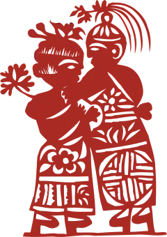 窗花 民俗 剪纸剪影 人物 古代(2533)