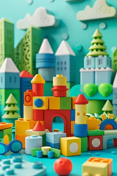 早教积木开放式玩具