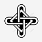 结凯尔特人十字架图标高清素材 页面网页 平面电商 创意素材 png素材