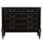 Louis XVI Ebonized Mahogany Commode