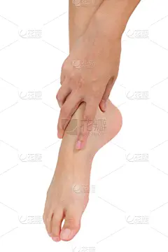 女人,足,痛苦,踝,自然美,分离着色,居住区,手牵手,按摩