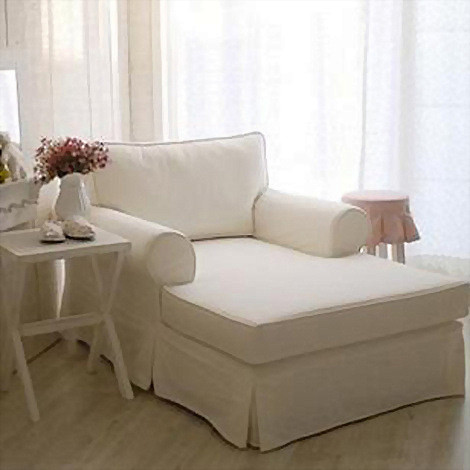 宜家白色极简沙发