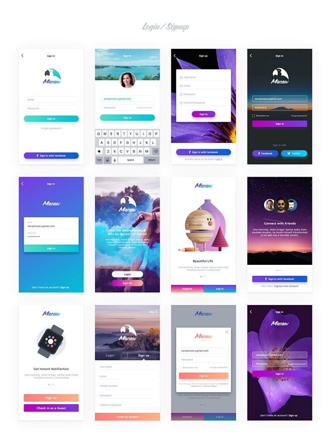 Macaw UI Kit : CV 20...