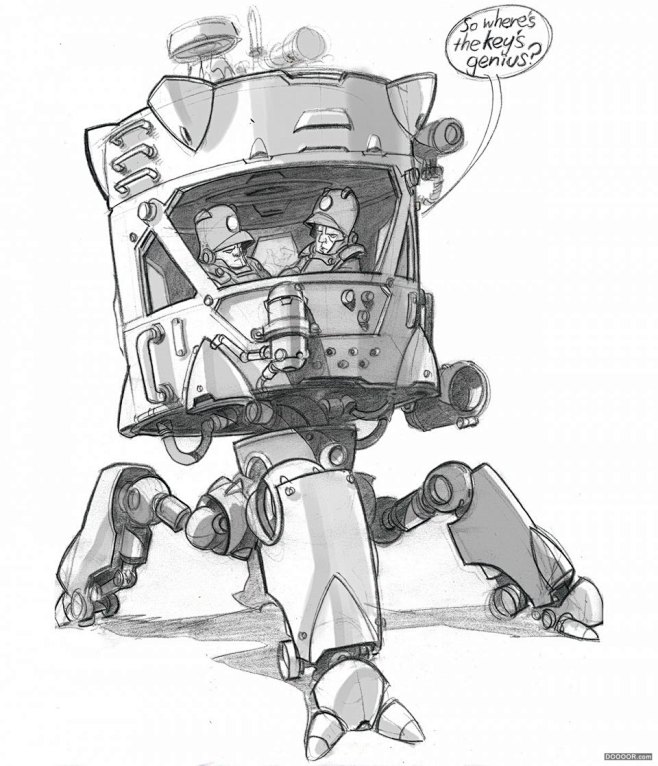 IAIN漫画角色与机械装备插画作品-Ia...