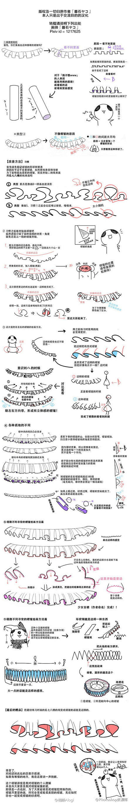 分享9个由画师整理的SAI手绘参考学习资...