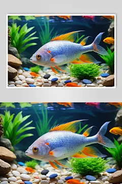 AI数字艺术高清水族馆鱼图片-众图网