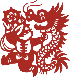 窗花 民俗 剪纸剪影 喜庆 喜 成亲 新婚 新年 素材(2719)