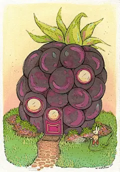 萌萌的水果房子 - 插画 - 慢生活资讯 - 慢时间