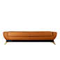 Stylised Macassar Ebony & Leather Bench | Taylor Llorente Furniture