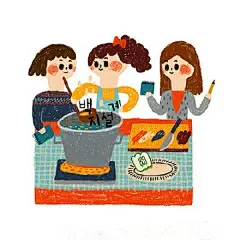 简单有趣的儿童插画来自韩国插画师yumma~