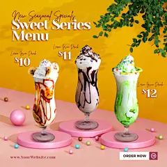 banner、海报、国外、饮品