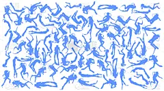 scuba diving silhouette people diving