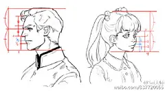 #绘画学习# 【初学者向】 面部、人体比例设计绘制参考教程，里面有男女不同的比例对比。ヽ( ^∀^)ﾉ(by：Yasukata）