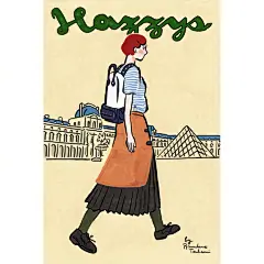 优雅复古插画诠释 HAZZYS 英倫风格服裝 ​​​​
