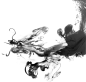 墨迹 水墨 水彩 传统艺术 墨 传统文化 水墨笔刷 笔墨 笔墨效果 中国风墨迹 墨点 泼墨 墨痕@北坤人素材
