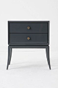 ellas room love the legs  and color     Tilde Nightstand  Online Exclusive  style # 20844825  4 / 5  1 review  Write a review  $998.00  Shown In: dark blue  <a href="http://www.anthropologie.com/anthro/index.jsp" rel="nofollow" targ