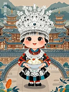 非遗服饰丨苗族女孩 - 小红书