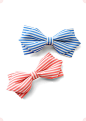 蝴蝶条纹发卡 Stripe ribbon Clip