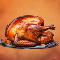 AI绘画_Prompts_CarolHall_Roast_turkey_on_a_bright_solid_background_without_sha_400e5d68-99bd-4e94-9312-cc1719cb703b_xpanx.com