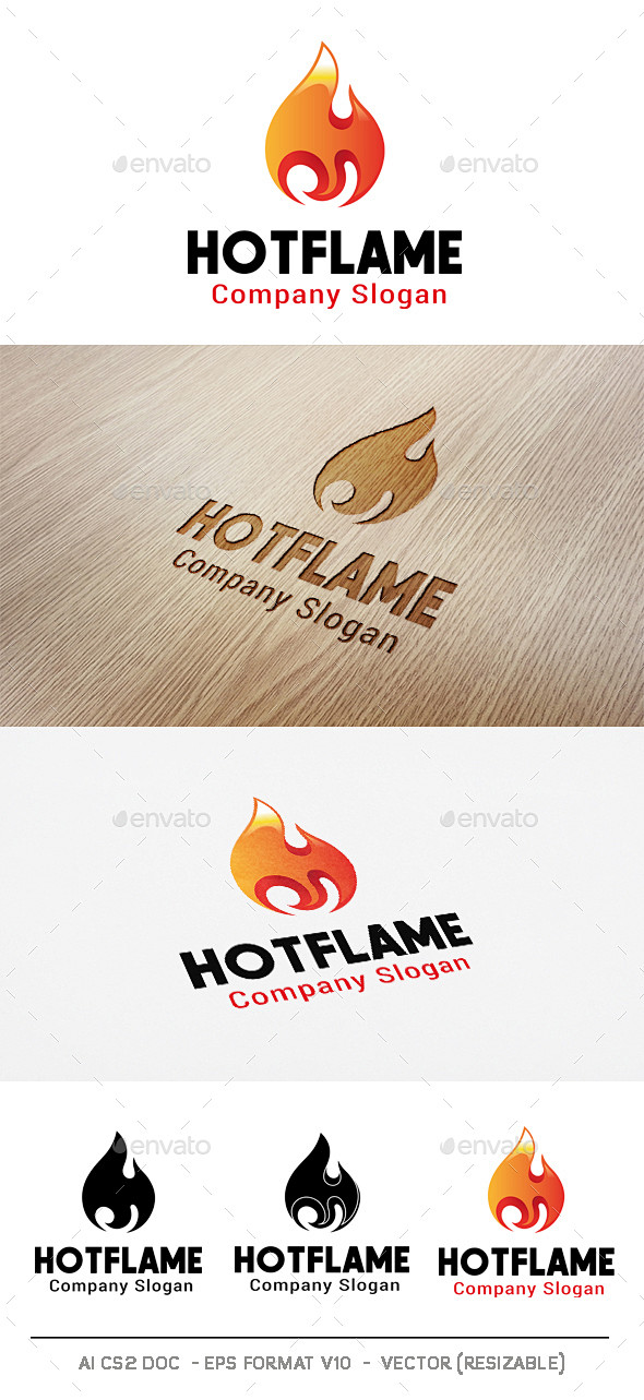 热火焰标志,符号标志模板Hot Flame Logo - Symbols Logo Templates抽象,燃烧,燃烧,燃烧,篝火,厨师,烹饪 ...