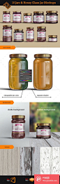 10 Jelly - Jam - Honey Jars Mockup 9879151   - PS饭团网