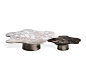 Low coffee table with marble top LILIA by HESSENTIA | Cornelio Cappellini_3