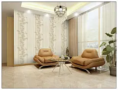 德国朗饰无纺木纤维田园竖条纹卧室背景墙_壁纸大全_雅特居家壁纸网