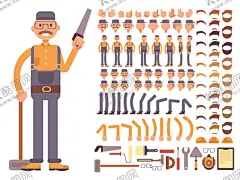 人物插画 【酷图网】扁平风格人物,卡通,扁平化人物,各类职业人物,可爱男生女生,扁平化,矢量素材,扁平男生,矢量图,卡通漫画,卡通人物,人物,矢量卡通人物,Q版人物,卡通矢量人物,扁平风格,扁平职业人物,动漫,插画,扁平人物,可爱人物,大头人物,商务人物,动物人物,创意人物,职业人物,商业人物