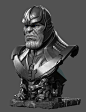 Thanos bust, smile _z : The latest portrait exercises, very much like Thanos.