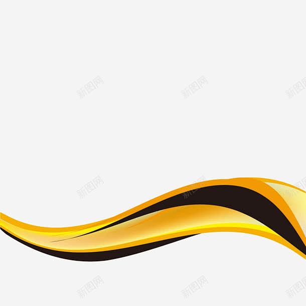 金色彩带矢量图免费下载页面网页平面电商创意素材