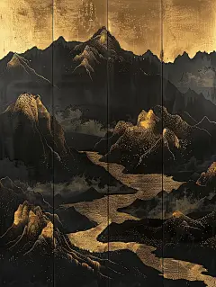 东方美学｜严肃厚重的黑金漆画 - 小红书