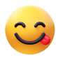 face savoring food Illustration in PNG, SVG
