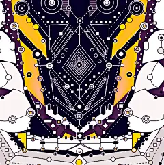 Electro animals-动物几何图形插画设计---酷图编号1128215