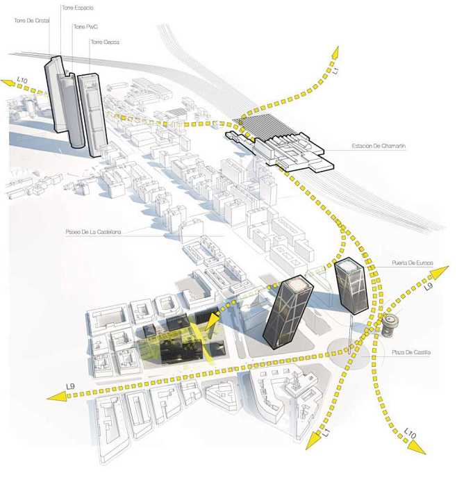 马德里地铁总部及交通综合体规划设计 / ...